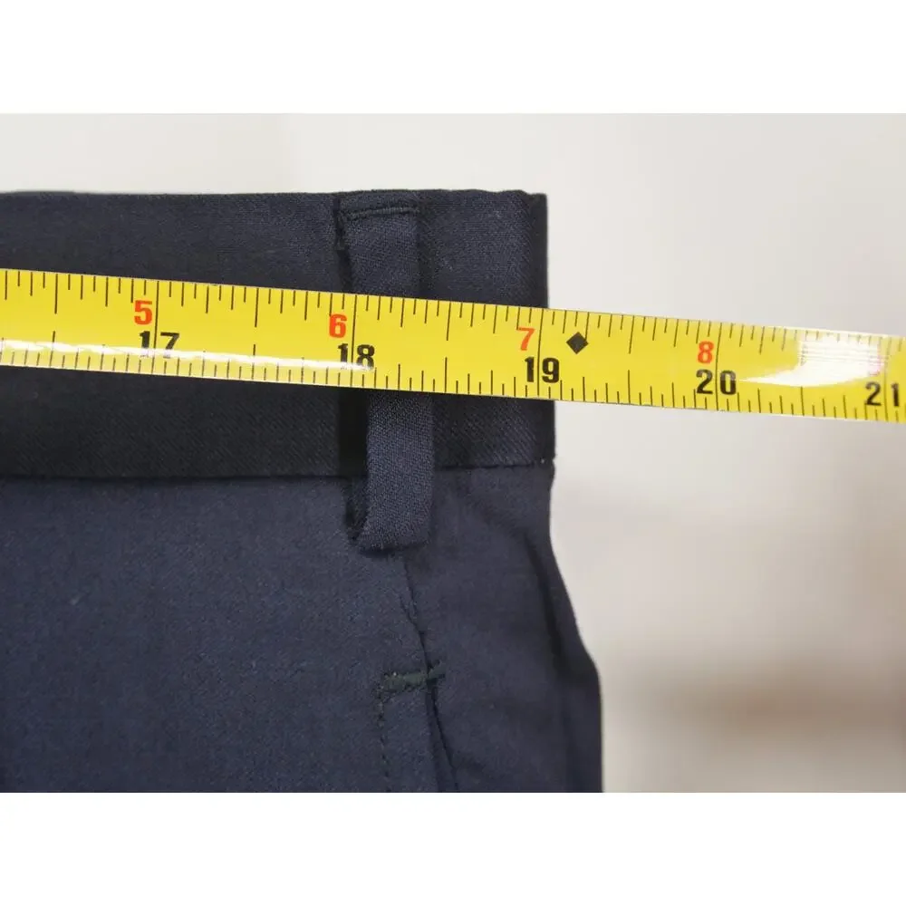 Brooks Brothers 1818 Regent Dress Pants Mens 38x30 Navy Blue Reda Flexo Wool